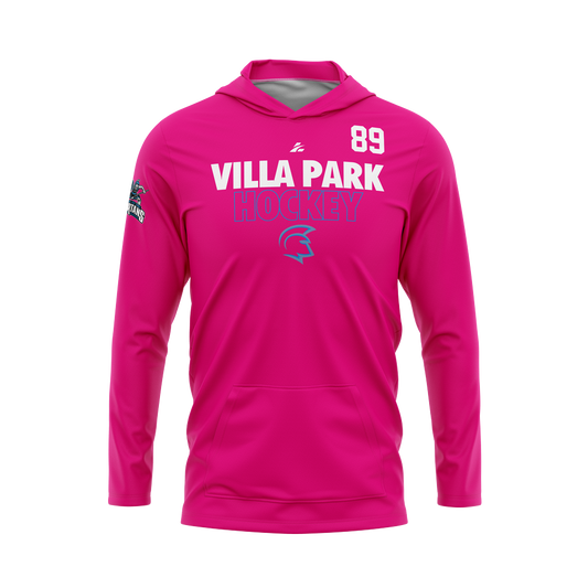 Villa Park Hockey Womens Club Lightweight Hoodie - Pink